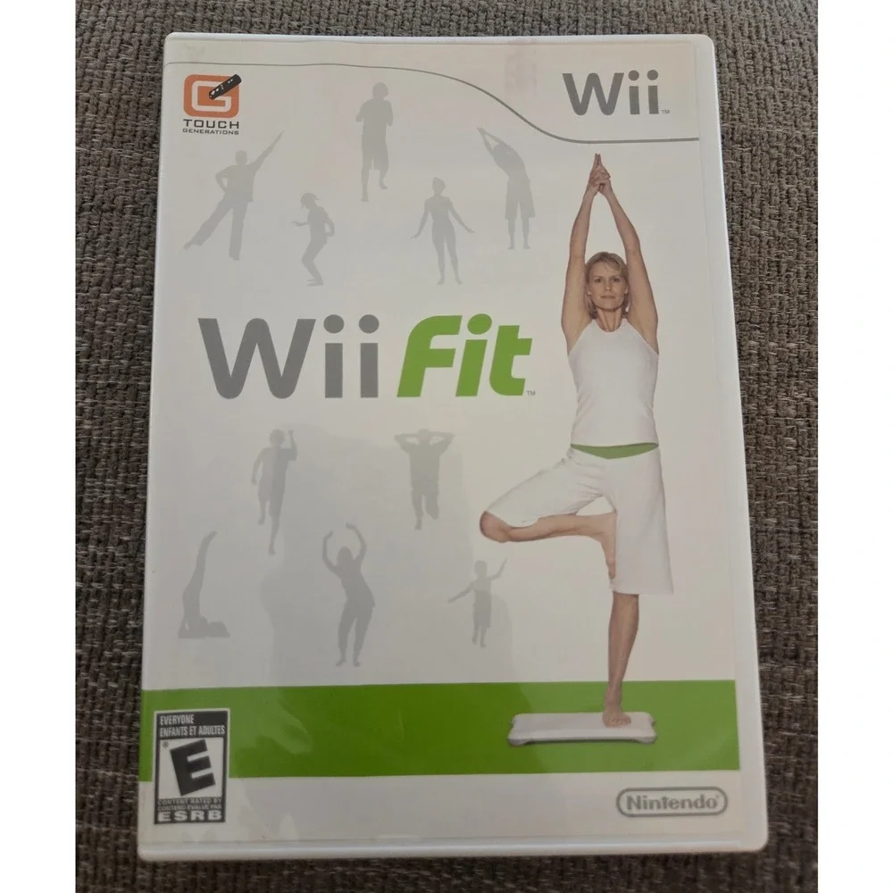 Nintendo Wii Fit Game with Manual and Case RVL-RFNE-USA 2008 Fitness Exercise